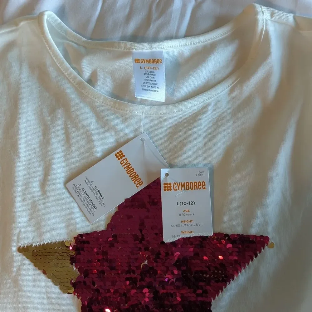 Kids Gymboree super star shirt Size 10-12
